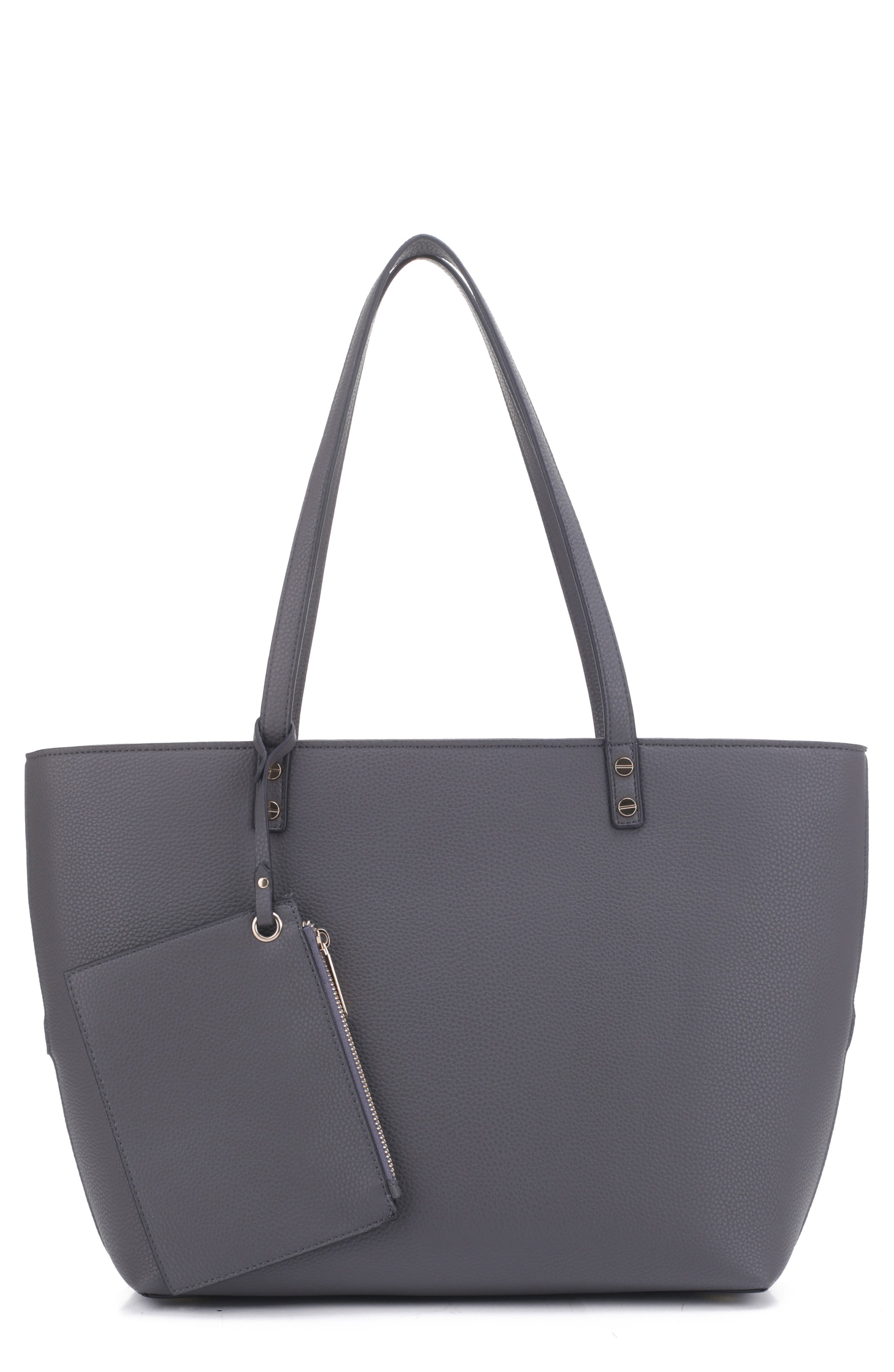 Mali + Lili Estie Recycled Vegan Leather Tote, Main, color, 