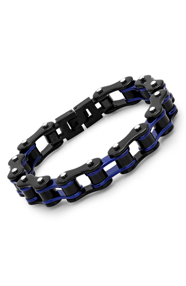 HMY JEWELRY Men's Two-Tone Bracelet, Alternate, color,