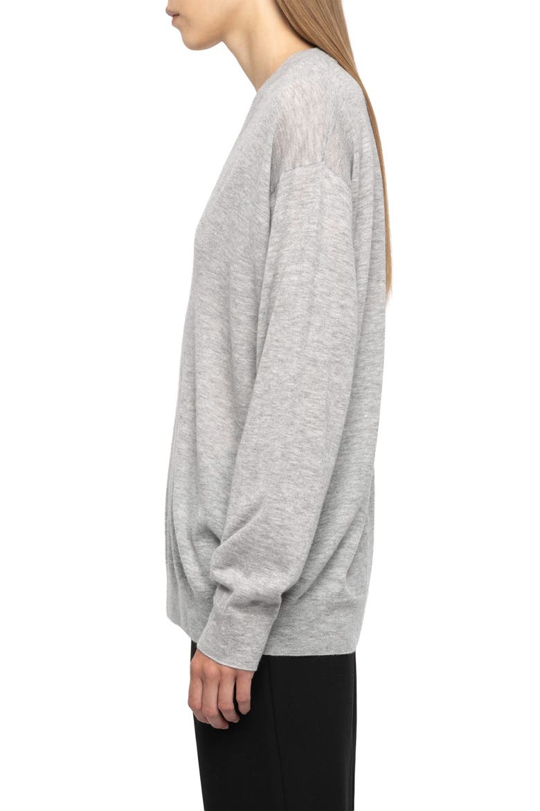 Oversize Cashmere Sweater, Alternate, color, GRIS CHINE CLAI