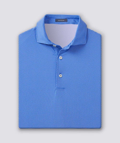 Turtleson Lennon Performance Polo In Blue