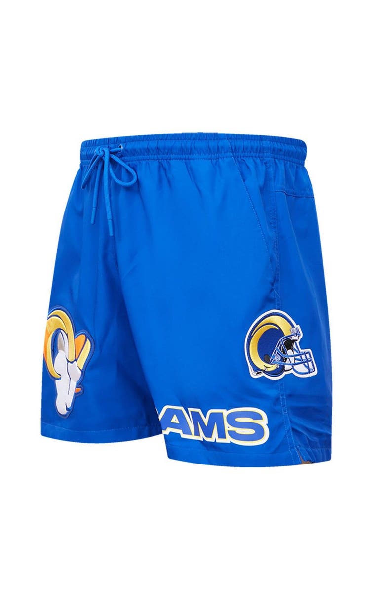 PRO STANDARD Men's Pro Standard Royal Los Angeles Rams Woven Shorts, Alternate, color, 