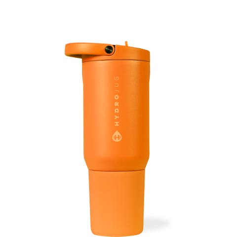 Sport Insulated Stainless Steel Water Bottle with Flip Straw and Swivel Handle for Gym & Outdoors