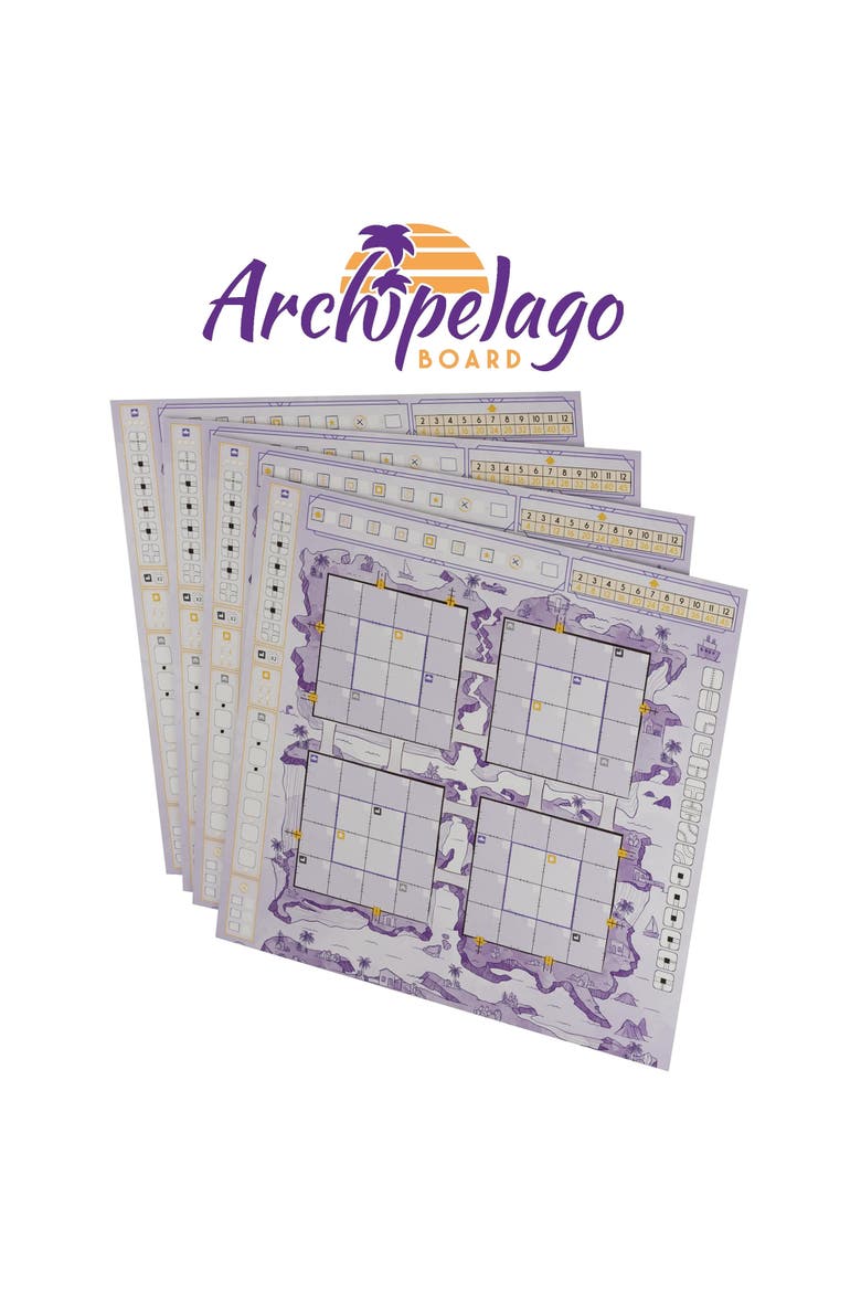 Railroad Ink Challenge Archipelago Boards Set  1 to 4 Players | 20 Minutes | Ages 8+, Alternate, color, Multicolored