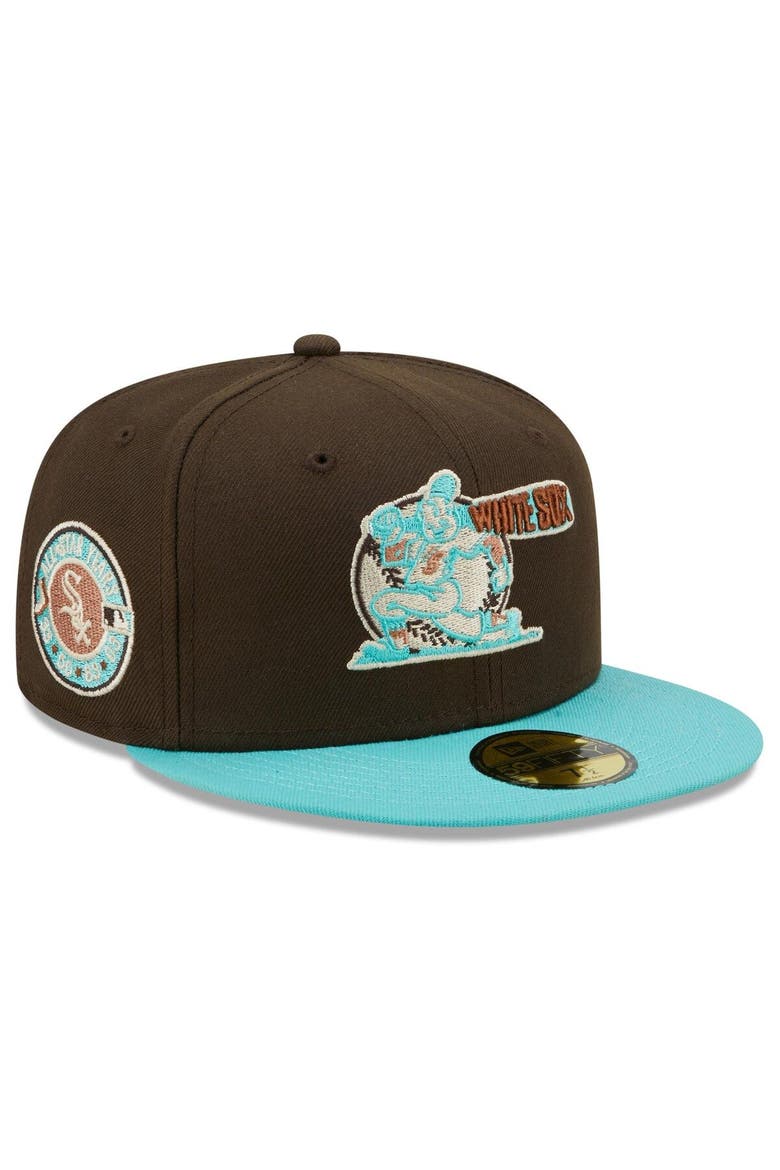 Men's New Era Brown/Mint Chicago White Sox  Walnut Mint 59FIFTY Fitted Hat, Main, color, Brown