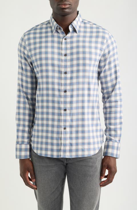The Movement Stretch Cotton Blend Twill Button-Up Shirt