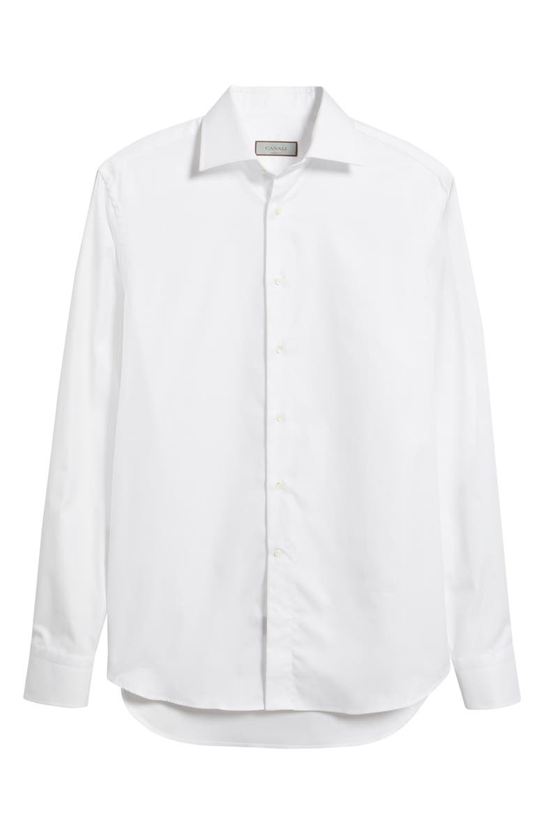 Canali Regular Fit Dress Shirt, Alternate, color, White