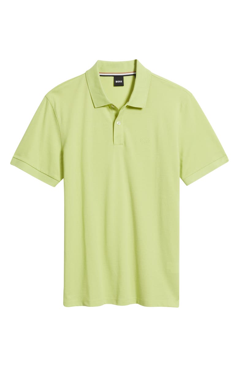 BOSS Pallas Cotton Polo, Alternate, color, Light Green