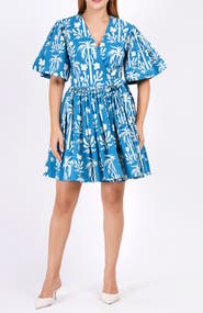 Leota Alena Mini Wrap Dress