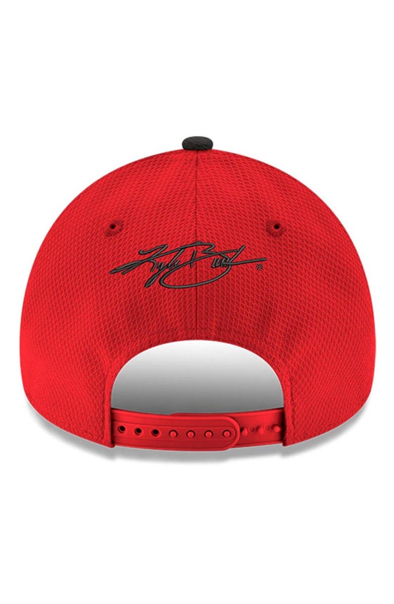 New Era Men's New Era Scarlet/Black Kyle Busch 9FORTY Number Adjustable Hat, Alternate, color, Scarlet