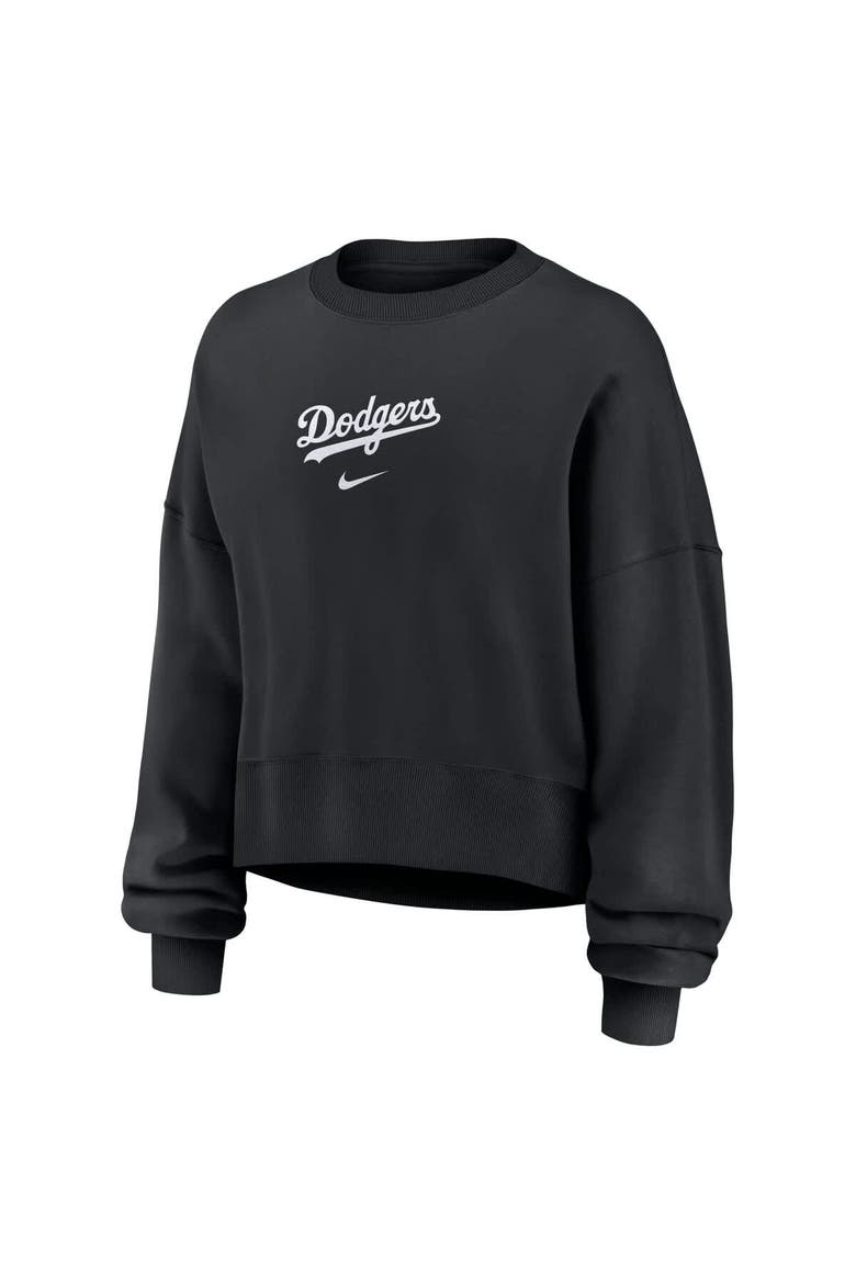 Women's Nike Black Los Angeles Dodgers Oversized Primetime Sweatshirt, Alternate, color, Black