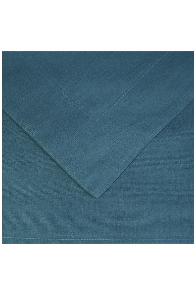 Solid 300 Thread Count Sateen Duvet Cover & Shams Set, Alternate, color, NAVY BLUE