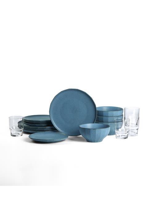 Rio Stoneware 16-piece Dinnerware Set