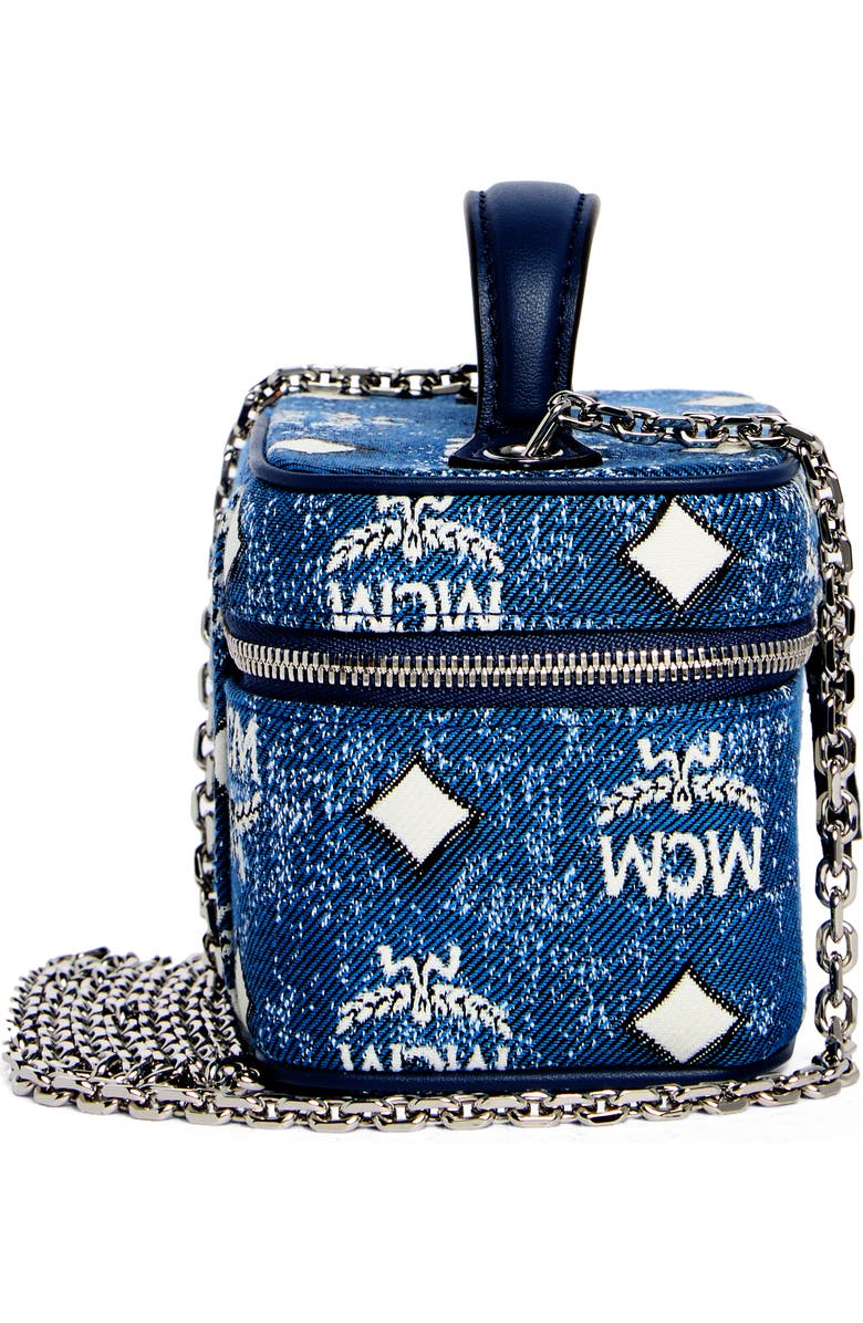 MCM Aren Crossbody Bag, Alternate, color, Denim Blue