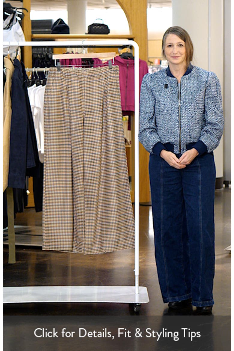 Allison Pleated Moleskin Wide Leg Trousers video