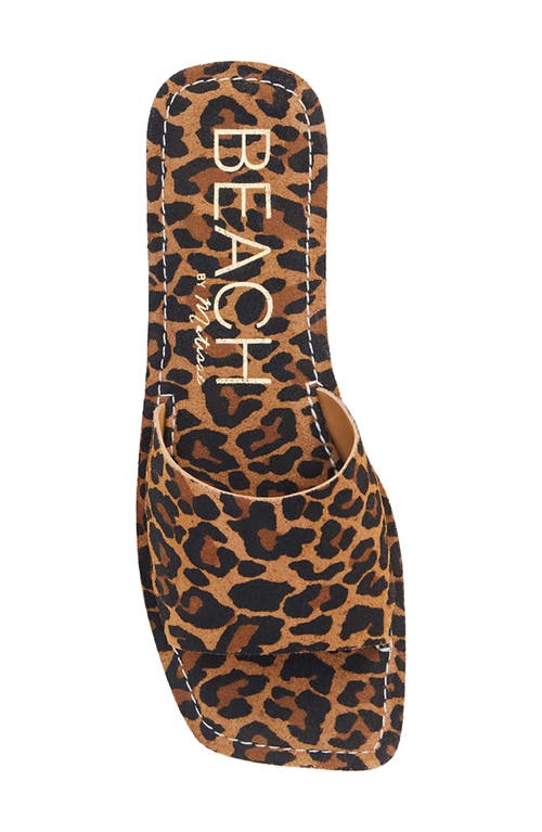 Beach By Matisse Bali Slide Sandal In Tan Leopard