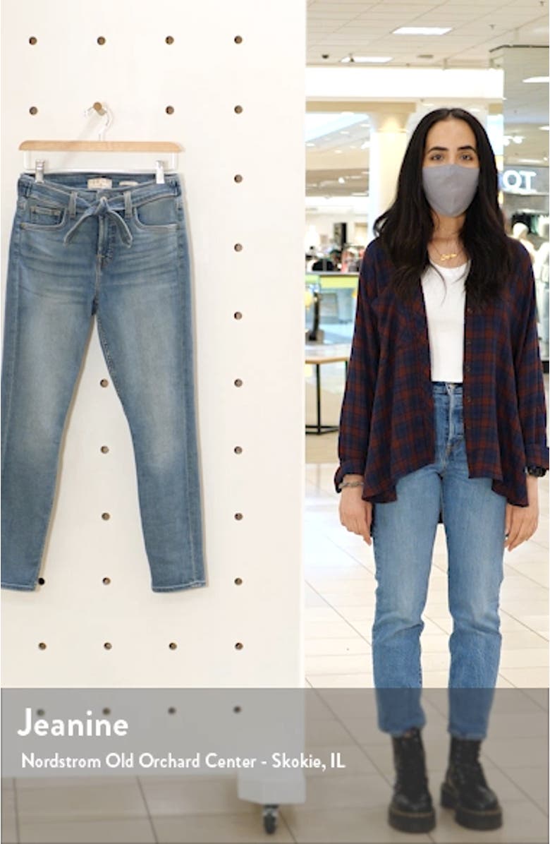 Tie Front Ankle Skinny Jeans, sales video thumbnail