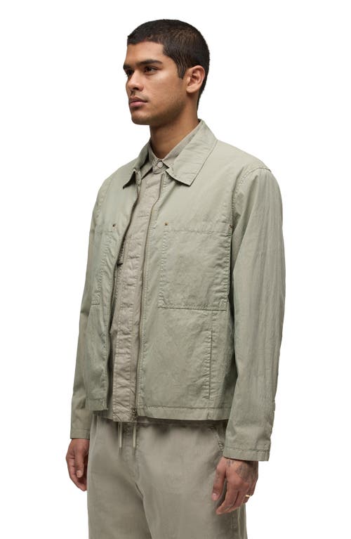Hudson Jeans Cotton Blend Work Jacket In Green
