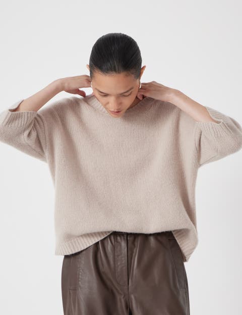 Cherrie Chunky 100% Cashmere Tee