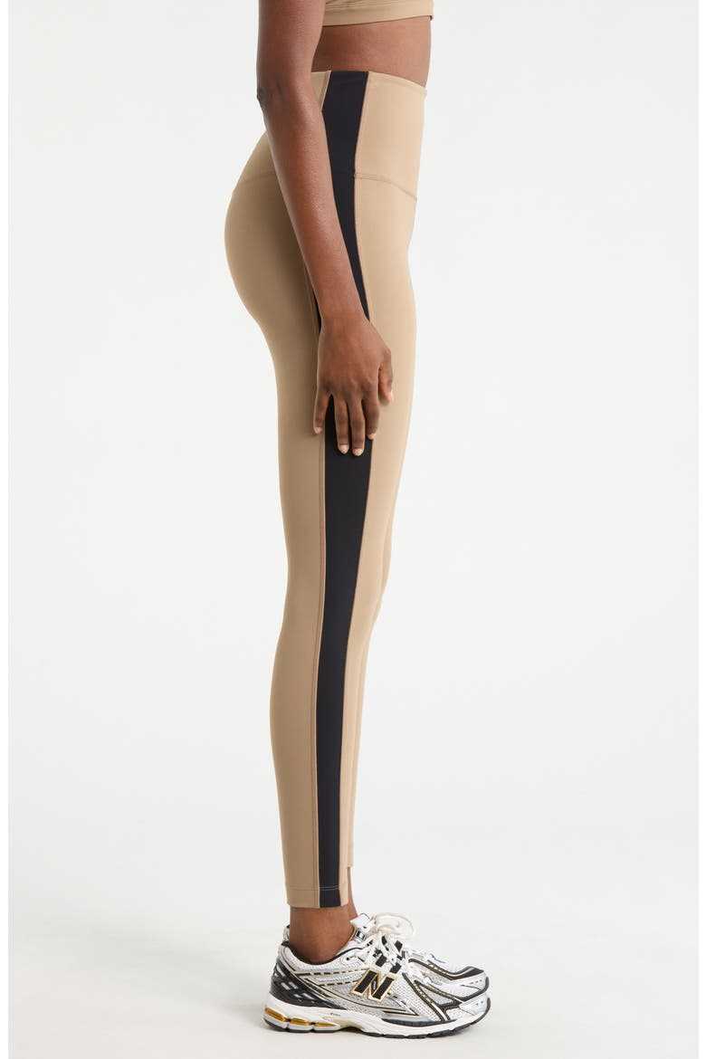 Sculpt Colorblock Leggings, Alternate, color, CARIBOU/ BLACK
