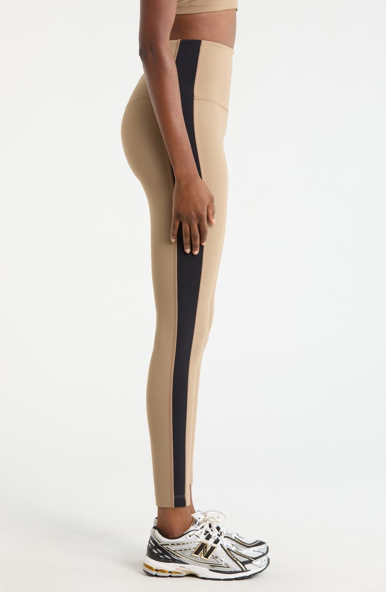 MPG Sculpt Colorblock Leggings, Alternate, color, Caribou/ Black