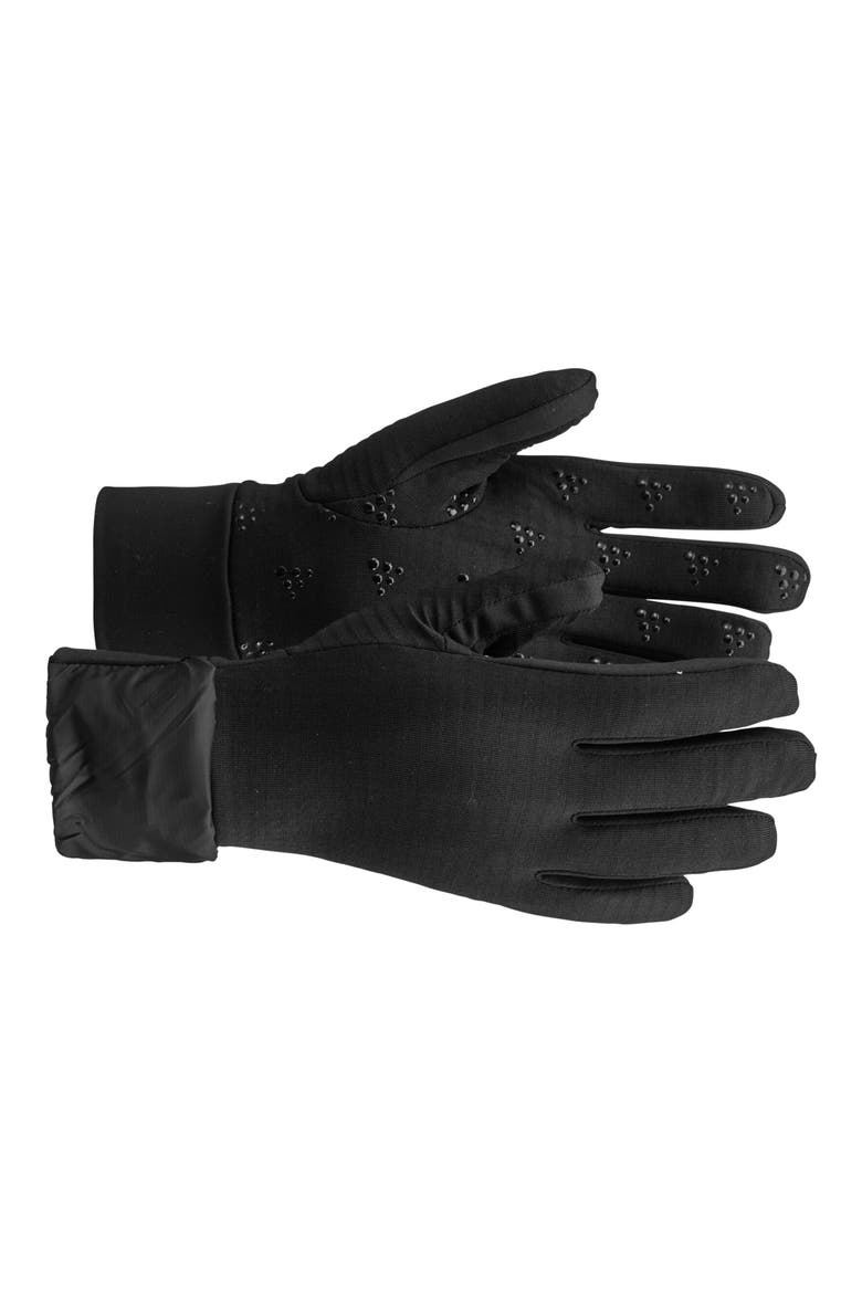 Essence Tech Hybrid Gloves, Alternate, color, BLACK