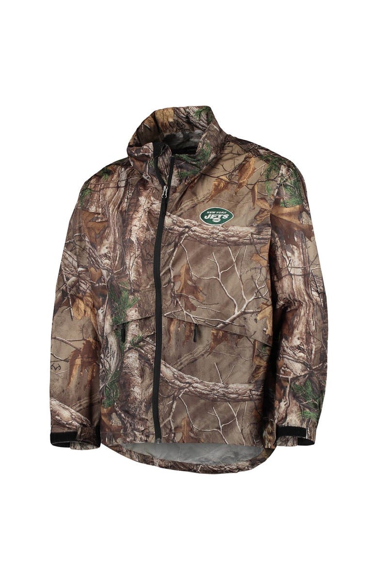 DUNBROOKE Men's Dunbrooke Realtree Camo New York Jets Circle Sportsman Waterproof Packable Full-Zip Jacket, Alternate, color, 