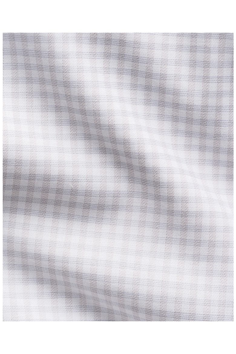Contemporary Fit Checked Shirt, Alternate, color, LIGHT BEIGE