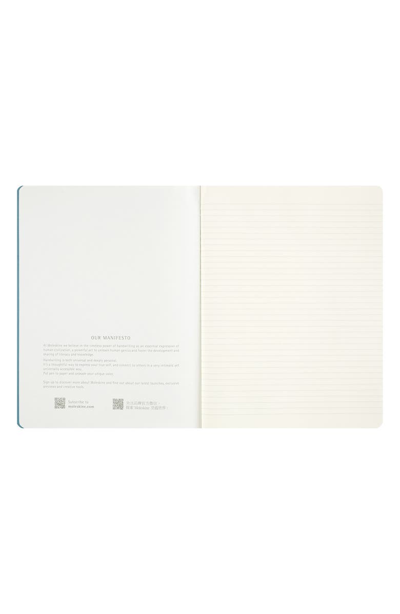 Moleskine Peanuts Linus Extra-Large Ruled Notebook, Alternate, color, Blue