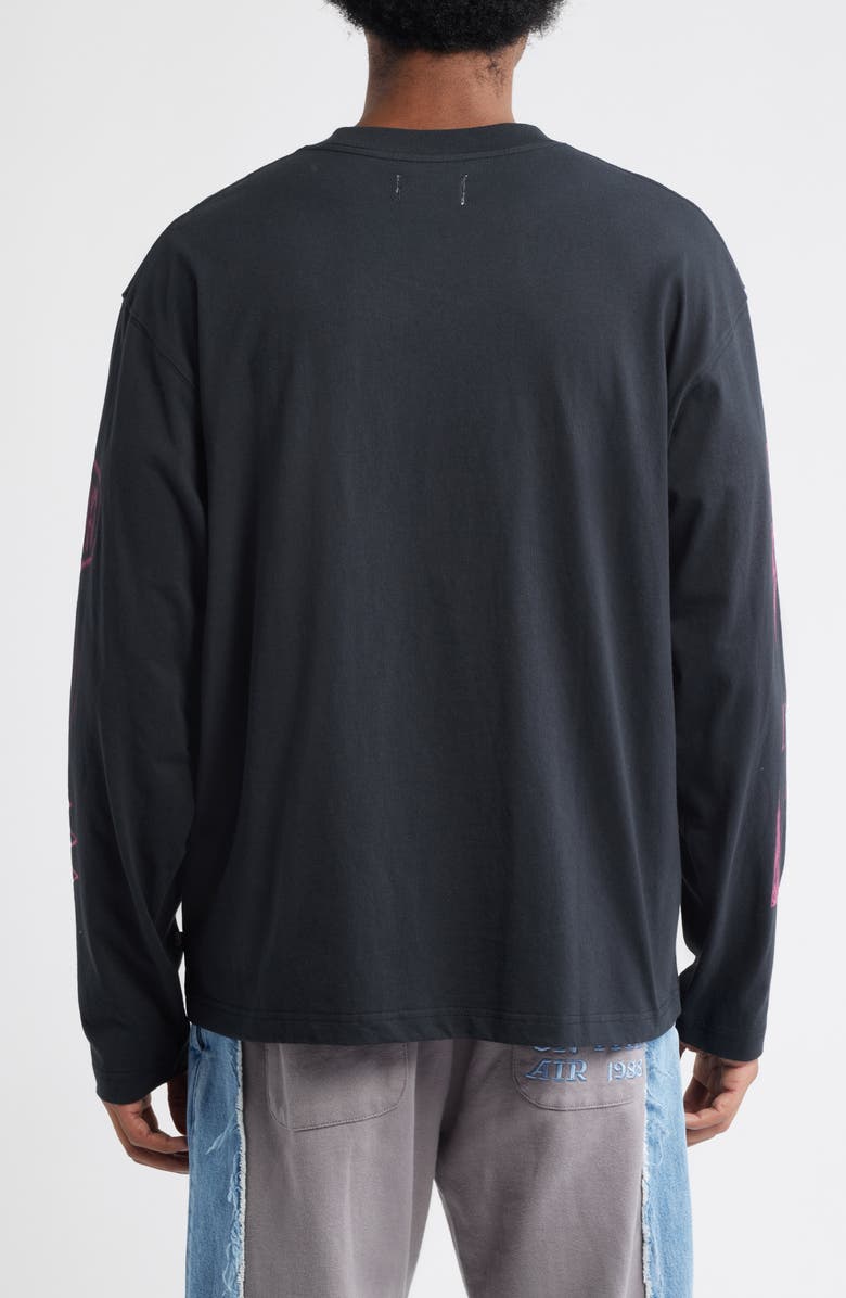 HONOR THE GIFT Night Skate Long Sleeve Cotton Graphic T-Shirt, Alternate, color, Black