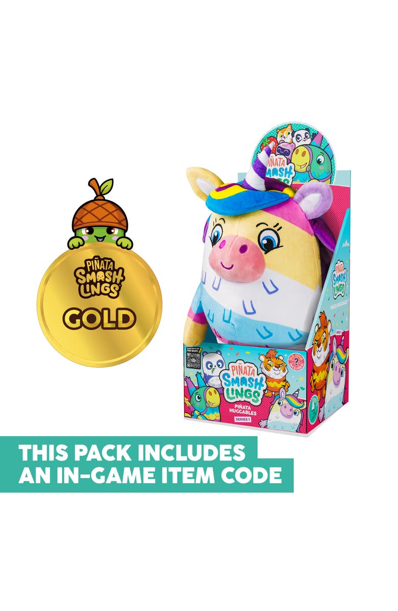 Pinata Smashlings Huggable 12 Inch Plush Luna The Unicorn Series 1, Alternate, color, Multicolored