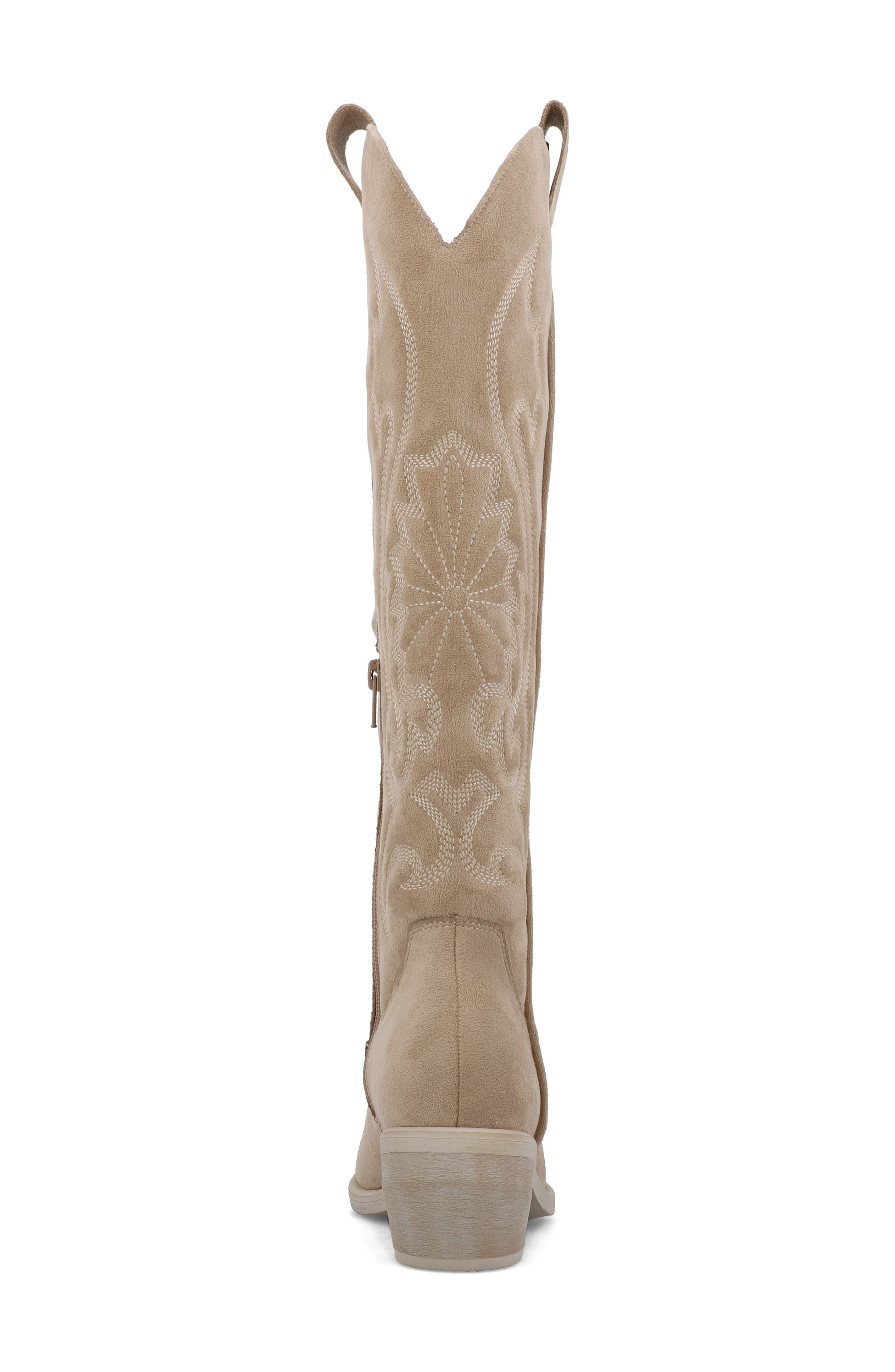 Kolt Knee High Cowboy Boot, Alternate, color, BEIGE NOVA