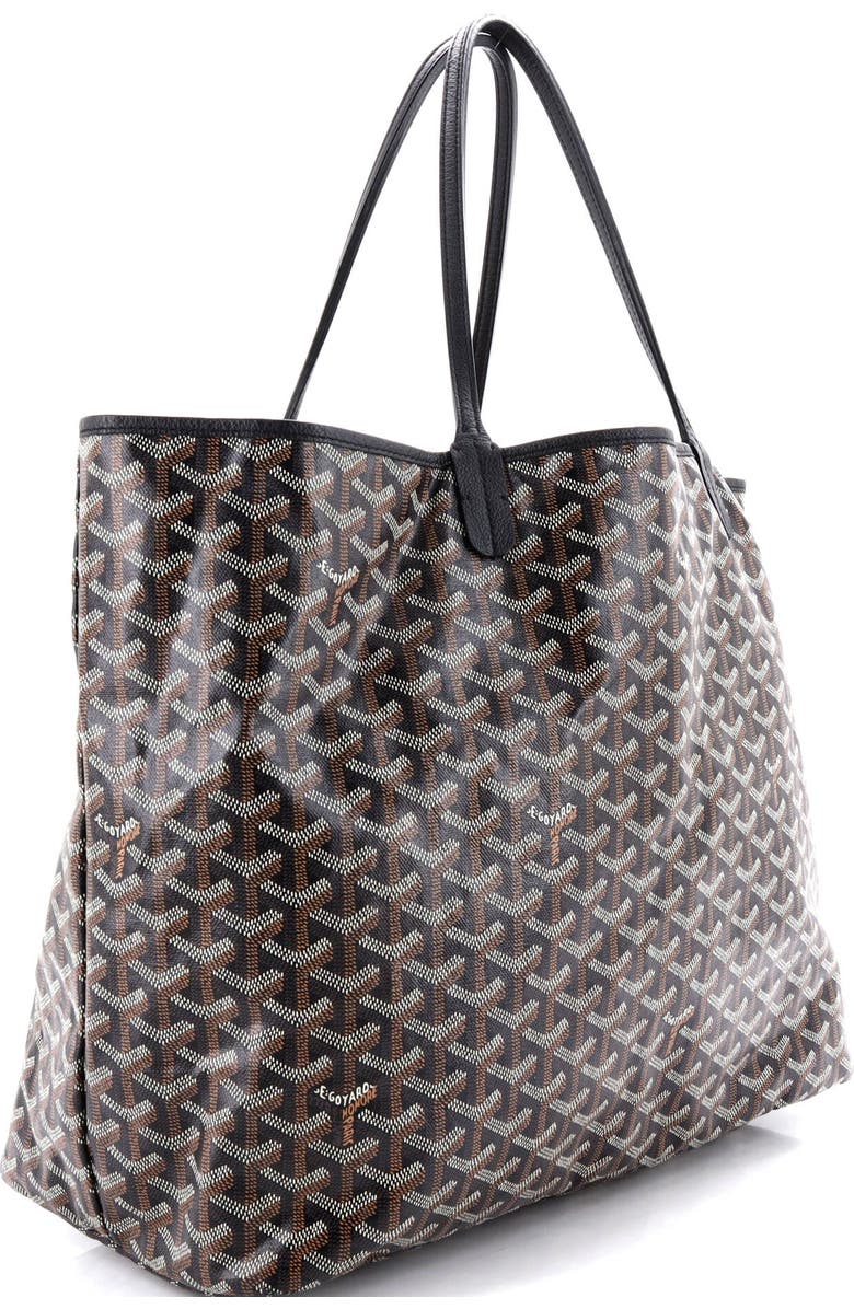 Pre-Owned Goyard Saint Louis Tote Coated Canvas GM, Alternate, color, Brown