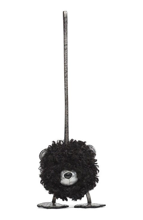 Aren Bear Charm in Faux Fur