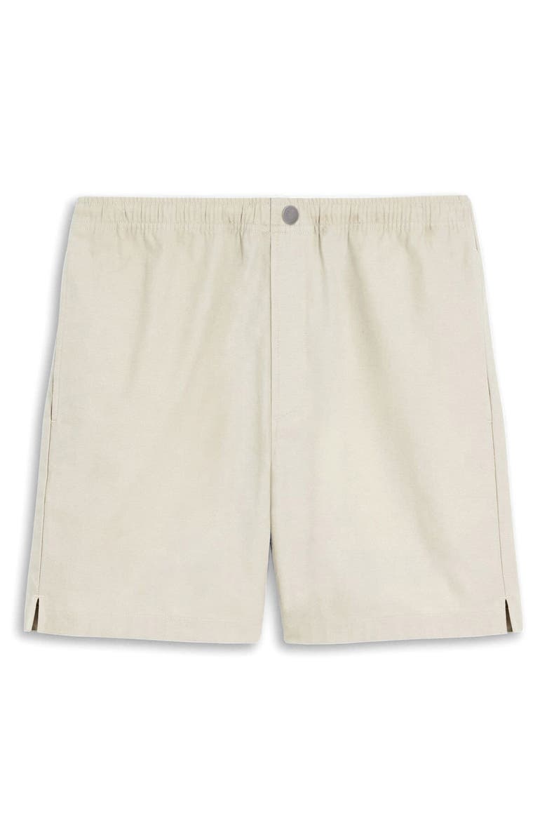 Theory Easy Elastic Waist Stretch Twill Shorts, Alternate, color, Sand