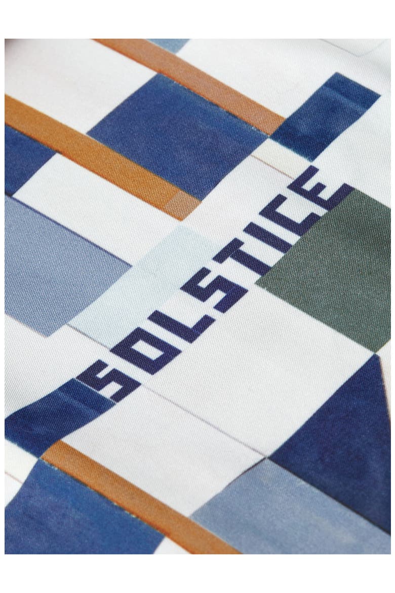 Patchwork Print Swim Trunks, Alternate, color, PATCHWORK INFINITY