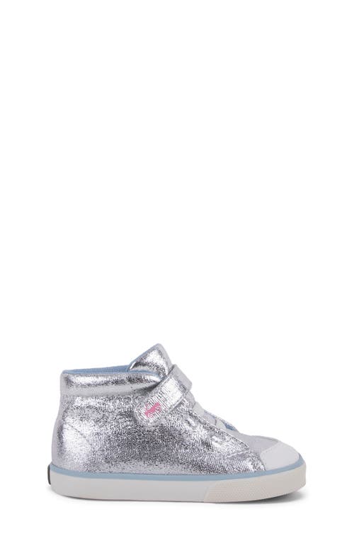 See Kai Run Kids' Drew High Top Sneaker In Silver