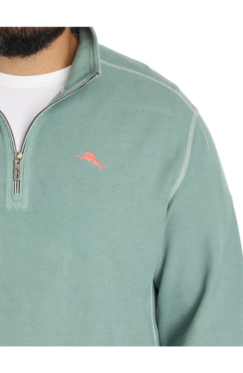 Tommy Bahama Big & Tall Montego Bay 1/2-Zip Pullover, Alternate, color, Dark Spa