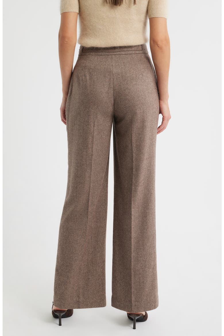 The Brianne Belted Straight Leg Pants, Alternate, color, BROWN/ FRENCH BEIGE