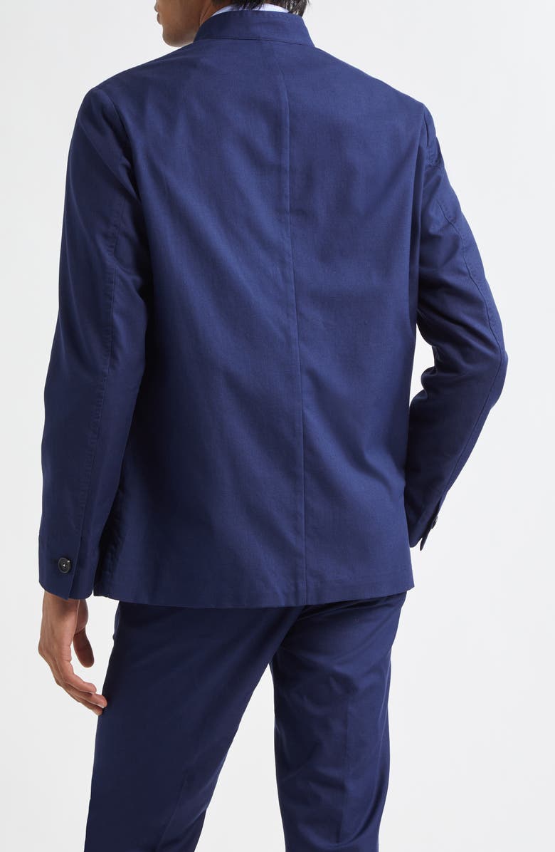 Massimo Alba Mandarin Collar Smoking Jacket, Alternate, color, Dark Blue