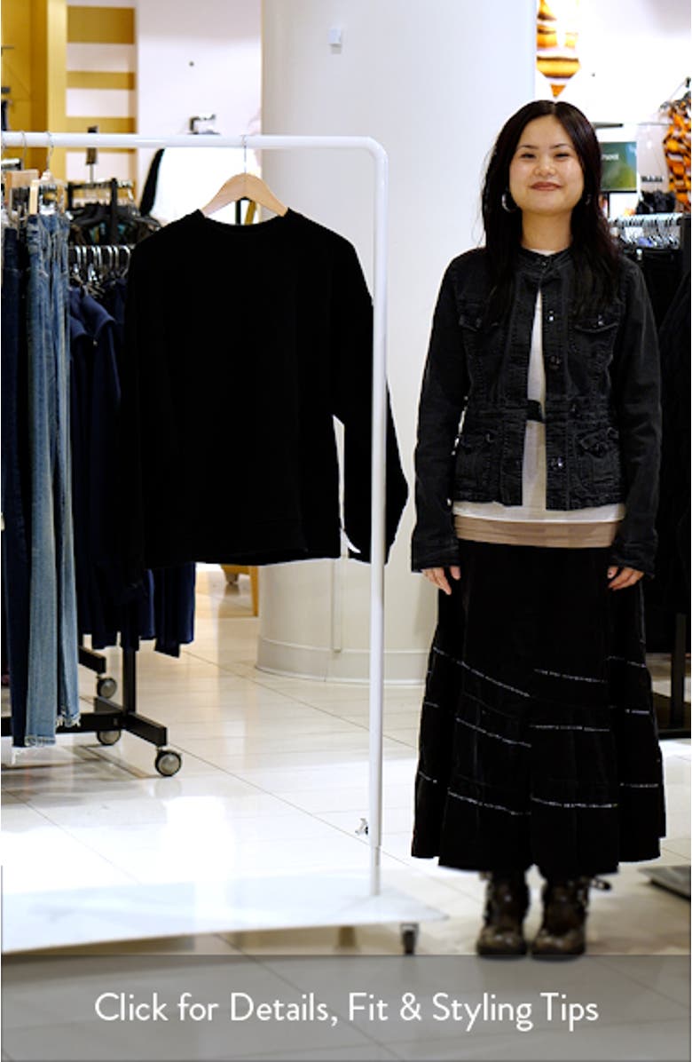 Premium Seam Cotton Blend Sweatshirt, sales video thumbnail