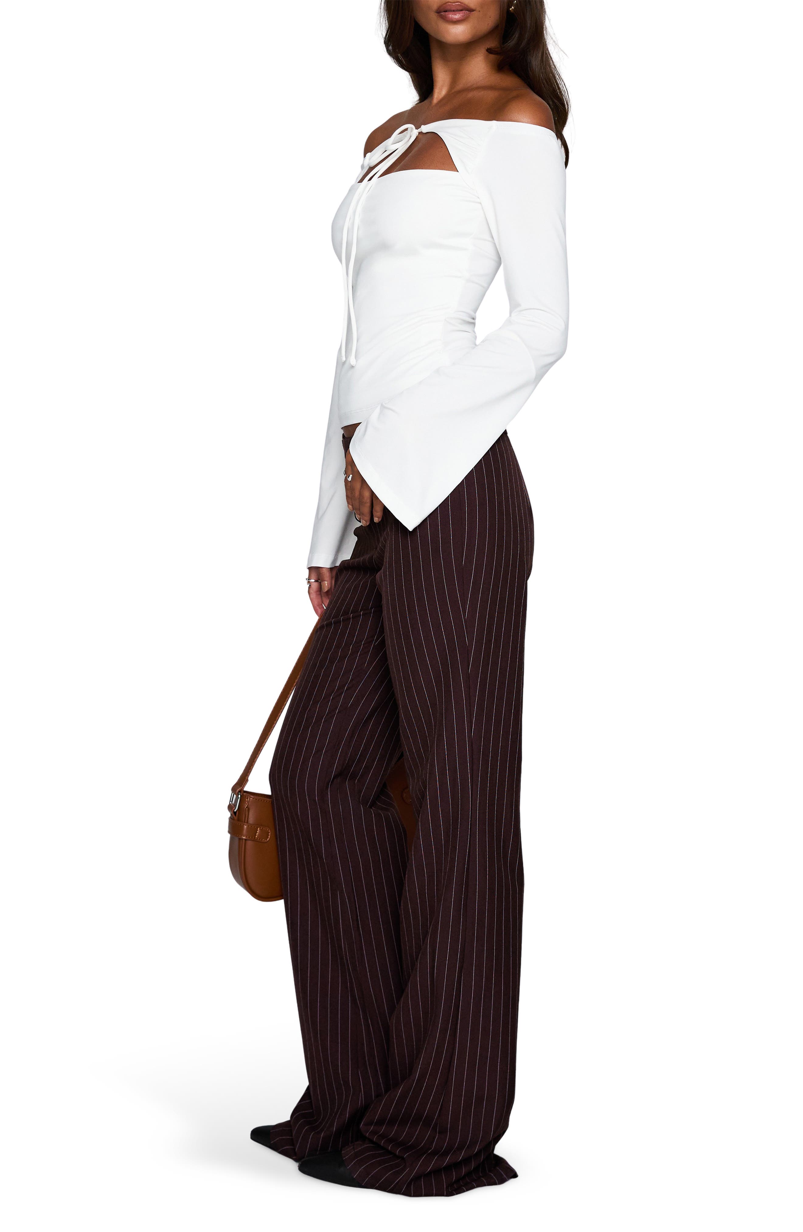 Princess Polly Nevah Off the Shoulder Cutout Top (Women) | Nordstromrack