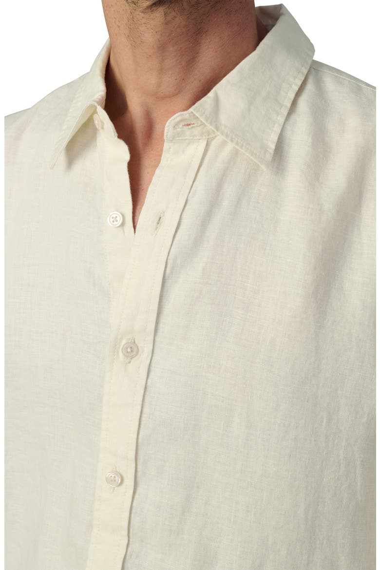 Jakob Linen Button-Up Shirt, Alternate, color, SEA SALT