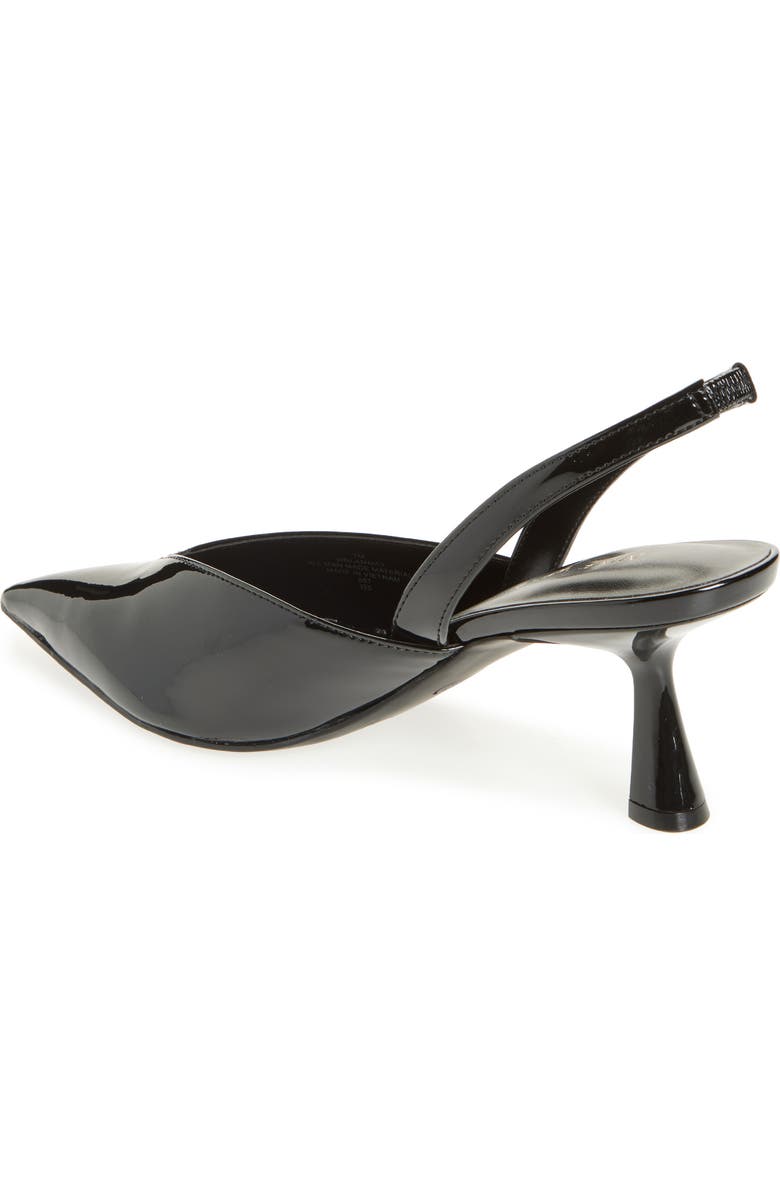 Nine West Lamma Slingback Pump, Alternate, color, Black Patent