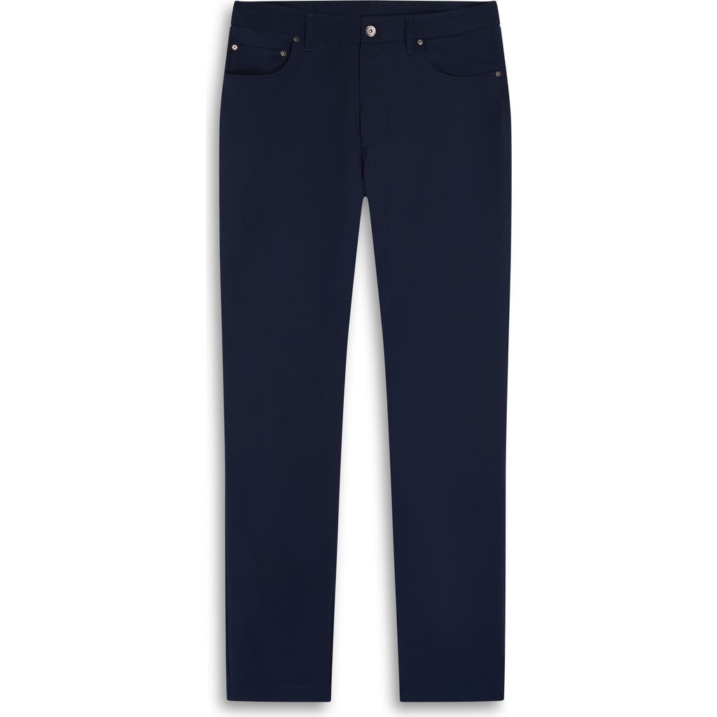 Bugatchi Travel Tech Five Pocket Pants in Navy at Nordstrom, Size 38