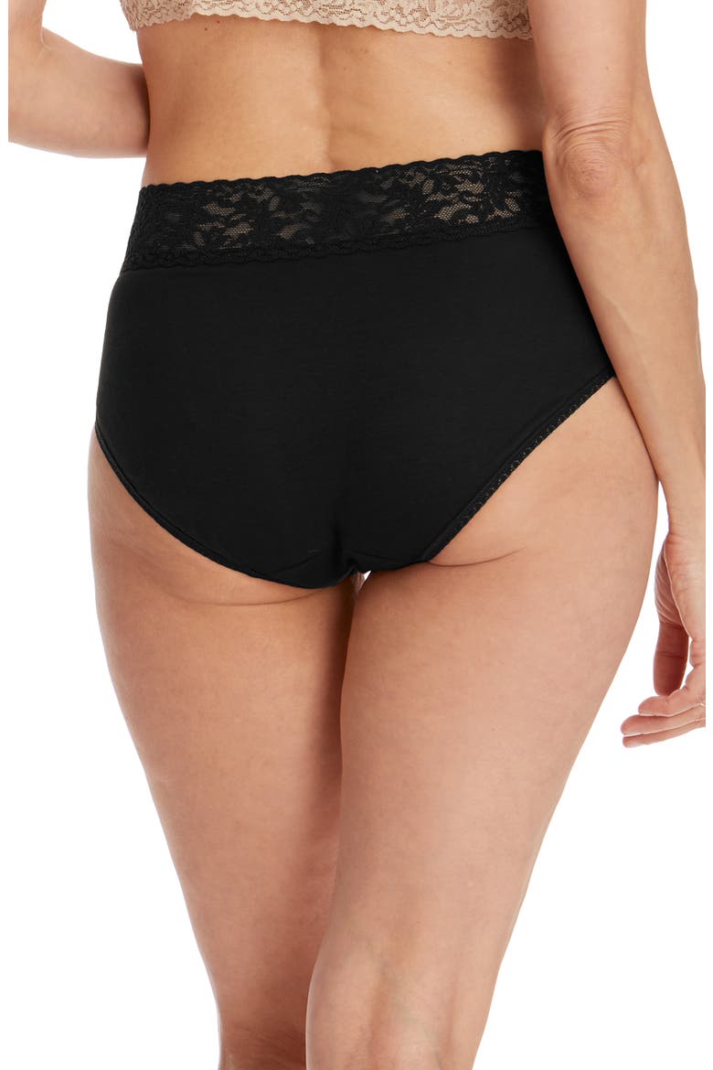 Stretch Supima® Cotton French Briefs, Alternate, color, BLACK