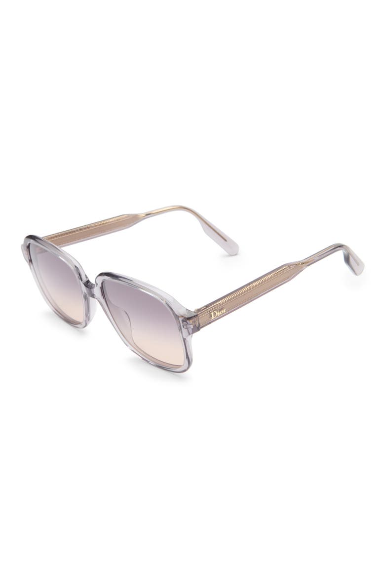 Dioribbon S1I 54mm Gradient Square Sunglasses, Alternate, color, GREY/ GRADIENT SMOKE