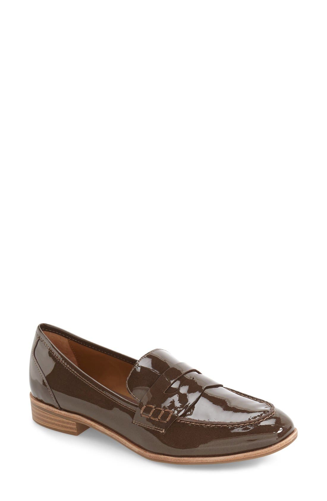 Emilia Penny Loafer, Main, color, MOCHA PATENT