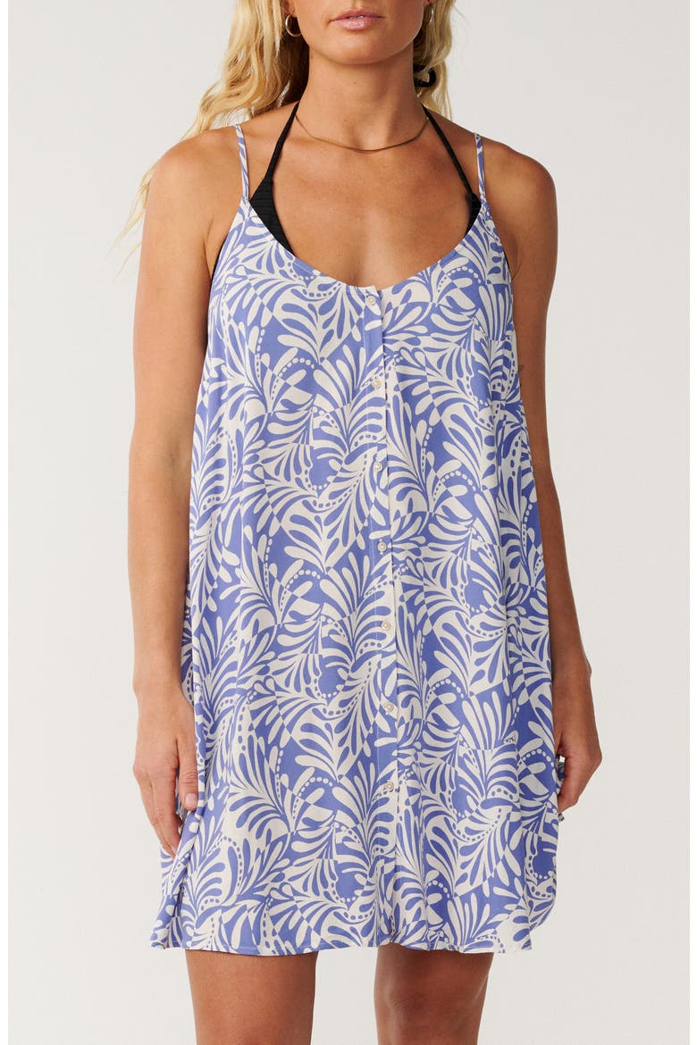 Party Wave Cover-Up, Main, color, WHITE/ BLUE