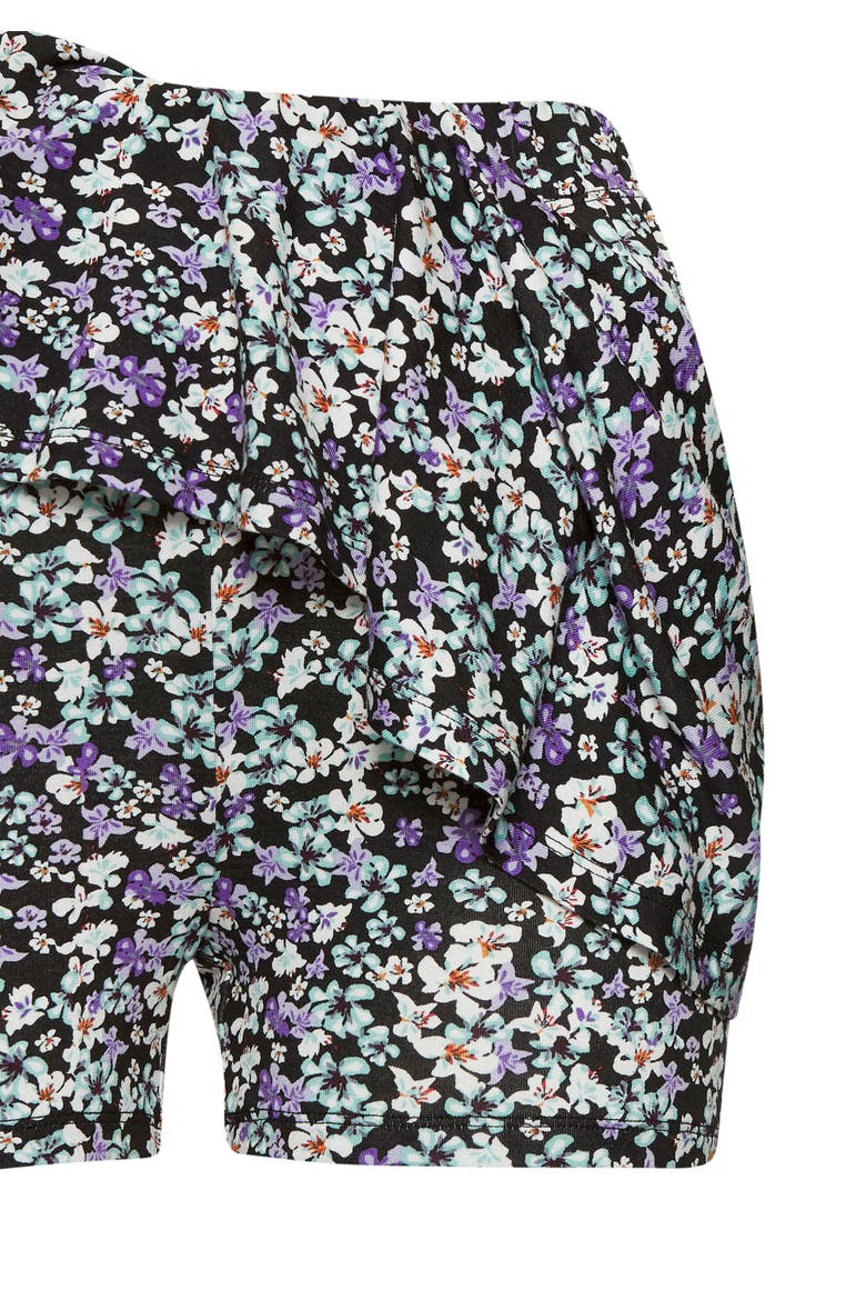 Flared Skort, Alternate, color, Lilac Turquoise