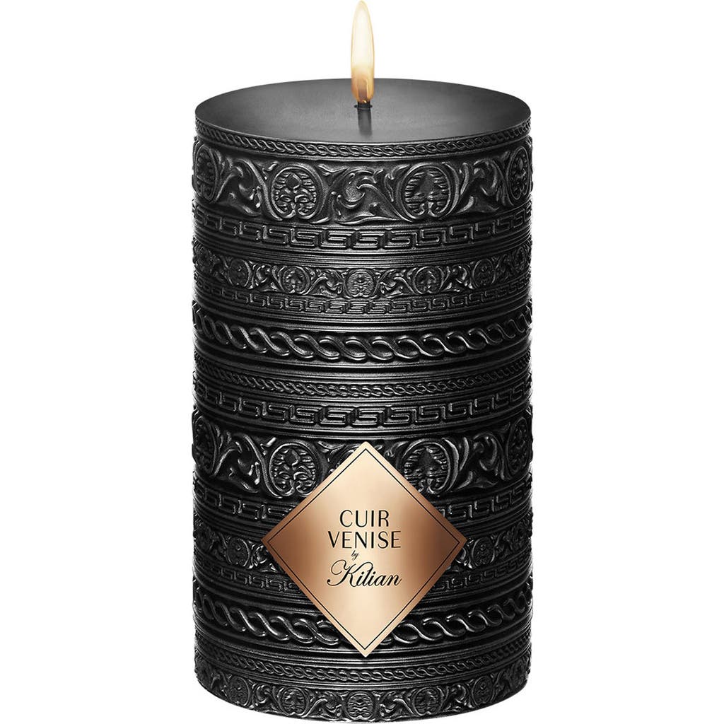 Kilian Paris Cuir Venise Pillar Candle In Black